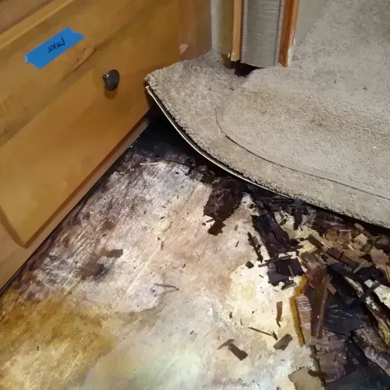 Wood Floor Water Damage in Lincoln City, OR